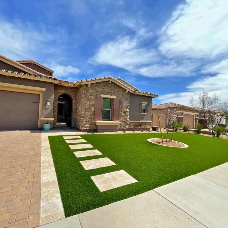 Wild Jungle Landscaping Arizona Project Images Outside Home Pathway Cave Creek